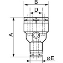 Prevost Gleichseitiges Y-Stück - RPY ET für Schlauch mit außen-Ø = 8 mm