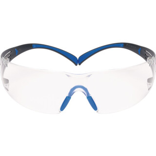Schutzbrille SecureFit-SF400 EN 166-1FT Bügel graublau,Scheibe klar PC 3M