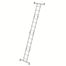 MUNK Günzburger Steigtechnik Vielzweckleiter 4-teilig mit nivello®-Traverse 2x3 + 2x4 Sprossen