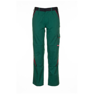 Planam Highline Bundhose | Farbe grün/schwarz/rot | Größe