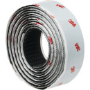 Haken- u.Schlaufenband SJ352B schwarz L.1,25m B.25mm Bl.3M