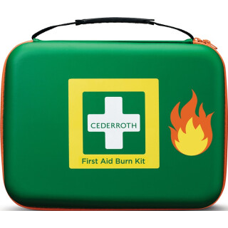Erste-Hilfe-Tasche B305xH245xT86ca.mm grün z.Brandwundenversorgung CEDERROTH