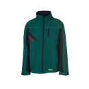 Planam Highline Softshelljacke | Farbe grün/schwarz/rot