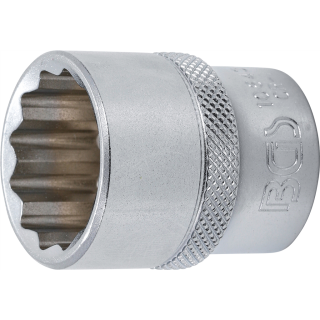 Steckschlüssel-Einsatz Zwölfkant | Antrieb Innenvierkant 12,5 mm (1/2") | SW 23 mm
