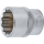 Steckschlüssel-Einsatz Zwölfkant | Antrieb Innenvierkant 12,5 mm (1/2") | SW 23 mm