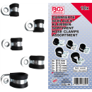 Gummierte Schlauchklemmen-Sortiment | Ø 6 - 16 mm...