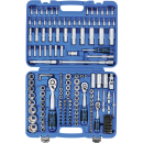 Steckschlüssel-Satz Sechskant | Antrieb 6,3 mm (1/4") / 10 mm (3/8") / 12,5 mm (1/2") | Zollgrößen | 192-tlg.