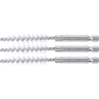 Nylonbürste | 10 mm | Antrieb Außensechskant 6,3 mm (1/4") | 3-tlg.