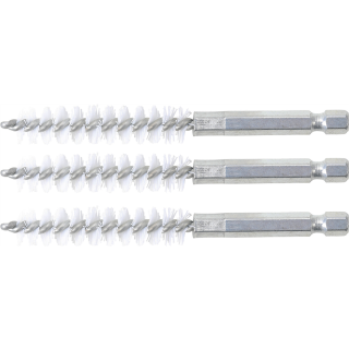 Nylonbürste | 11 mm | Antrieb Außensechskant 6,3 mm (1/4") | 3-tlg.