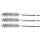 Stahlbürste | 12 mm | Antrieb Außensechskant 6,3 mm (1/4") | 3-tlg.