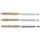 Messingbürste | 8 mm | Antrieb Außensechskant 6,3 mm (1/4") | 3-tlg.