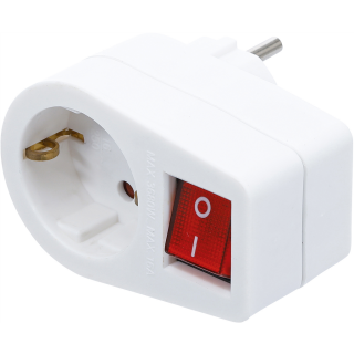Steckdosenadapter | mit Schalter