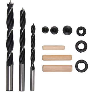 Holzdübel-Bohrer-Satz | 6 - 10 mm | 43-tlg.