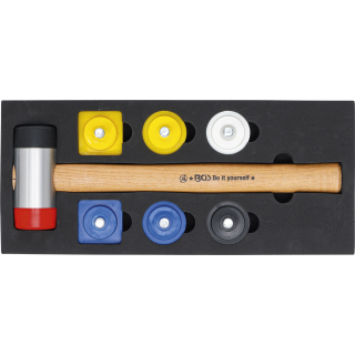 Wechselkopf-Hammer-Satz | Ø 43 mm | 9-tlg.