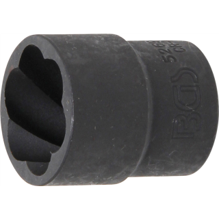 Spiral-Profil-Steckschlüssel-Einsatz / Schraubenausdreher | Antrieb Innenvierkant 12,5 mm (1/2") | SW 21 mm
