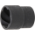 Spiral-Profil-Steckschlüssel-Einsatz / Schraubenausdreher | Antrieb Innenvierkant 12,5 mm (1/2") | SW 21 mm