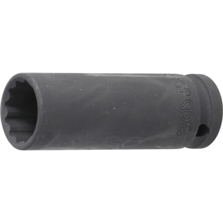 Kraft-Steckschlüssel-Einsatz Zwölfkant, tief | Antrieb Innenvierkant 12,5 mm (1/2") | SW 21 mm