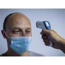 Stirn-Fieber-Thermometer | kontaktlos, Infrarot | für Personen + Objekt-Messung | 0 - 100°