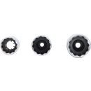 Zündkerzen-Einsatz-Satz Zwölfkant | Antrieb Innenvierkant 10 mm (3/8") | SW 14 - 16 - 18 mm | 3-tlg.