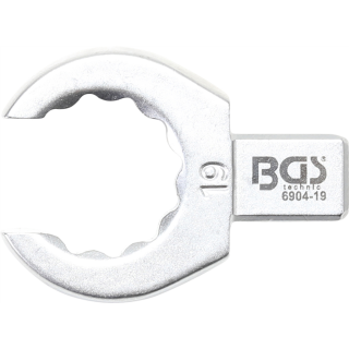 Einsteck-Ringschlüssel | offen | 19 mm | Aufnahme 9 x 12 mm