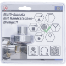 Multi-Einsatz | mit Handratschen-Drehgriff, umschaltbar | SW 7 - 19 mm