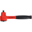 VDE-Umschaltknarre | feinverzahnt |Abtrieb Außenvierkant 10 mm (3/8") | 1000 V