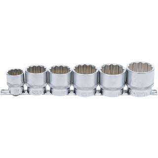 Steckschlüssel-Einsatz-Satz, Zwölfkant | Antrieb Innenvierkant 12,5 mm (1/2") | SW 24 - 38 mm | 6-tlg.