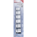 Steckschlüssel-Einsatz-Satz, Zwölfkant | Antrieb Innenvierkant 12,5 mm (1/2") | SW 24 - 38 mm | 6-tlg.