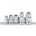 Bit-Adapter-Satz mit Haltekugel | Innenvierkant 6,3 mm (1/4") / 10 mm (3/8") / 12,5 mm (1/2") | 5-tlg.