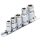 Bit-Adapter-Satz mit Haltekugel | Innenvierkant 6,3 mm (1/4") / 10 mm (3/8") / 12,5 mm (1/2") | 5-tlg.