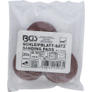Schleifblatt-Satz für Exzenterschleifer | Ø 30 mm | K 60 - 80 - 120 | 30-tlg.