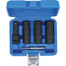 Kraft-Spezial-Steckschlüssel-Wendeeinssatz-Satz | Sechskant & Schraubendreher 17 - 19 - 21 mm | 12,5 mm (1/2") | 3-tlg.