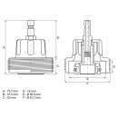 Adapter Nr. 23 für Art. 8027, 8098 | für VAG