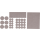 Filzgleiter-Satz | beige | 38-tlg.