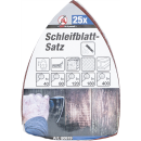 Schleifblatt-Satz für Multischleifer | 145x100 mm | K 40 - 400 | 25-tlg.