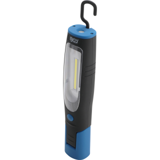 COB-LED-Werkstattleuchte mit Magnet und Haken