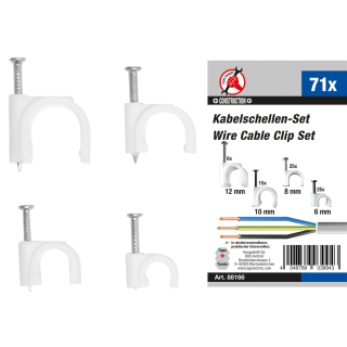 Kabelschellen-Sortiment | 71-tlg.
