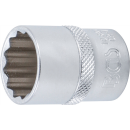 Steckschlüssel-Einsatz-Satz, Zwölfkant | Antrieb Innenvierkant 12,5 mm (1/2") | Zollgrößen | 10-tlg.