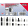 Abstandhalter-Schrauben und Sechskant-Muttern-Sortiment | Nylon | 300-tlg.