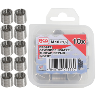 Ersatz-Gewindeeinsätze | M16 x 1,5 mm | 5-tlg.