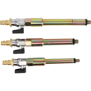Druckluftadapter-Satz für Glühkerzenbohrungen | M8 x 1.0, M10x1.0, M10x1.25 | 3-tlg.