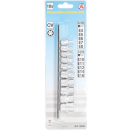 Steckschlüssel-Einsatz-Satz E-Profil | Antrieb Innenvierkant 6,3 mm (1/4") / 10 mm (3/4") | SW E4 - E16 | 10-tlg.
