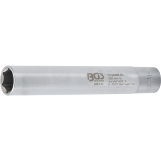 Steckschlüssel-Einsatz Sechskant, extra tief | Antrieb Innenvierkant 10 mm (3/8") | 14 mm