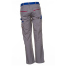 Planam Highline Bundhose | Farbe zink/kornblau/rot