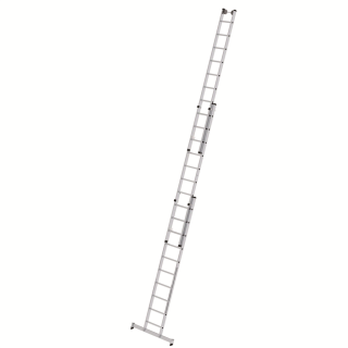 MUNK Günzburger Steigtechnik Mehrzweckleiter 3-teilig mit nivello®-Traverse  3x10 Sprossen