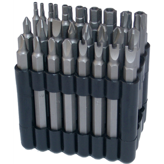 Bit-Satz | lang | Antrieb Außensechskant 6,3 mm (1/4") | verschiedene Profile | 32-tlg.