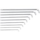 Winkelschlüssel-Satz | extra lang | T-Profil (für Torx) T10 - T50 | 9-tlg.