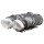 Heylo Luftschlauch 7,6 m, DN 305 mm weiß/grau - inkl. Befestigungsgurt