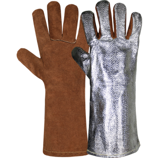 Hase FULDA-ALU, Schweißerhandschuh aus Sebatanleder, aluminisiert