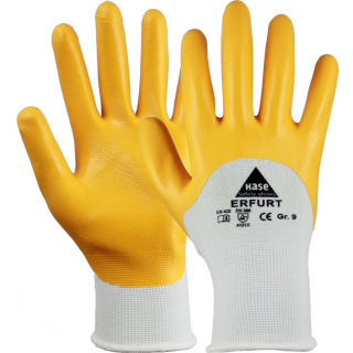 Hase ERFURT, Nitril-Arbeitshandschuh aus Polyester/Nitril